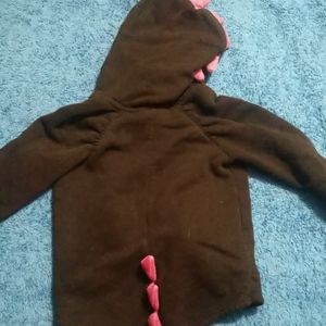 Girls dinosaur zip up hoodie